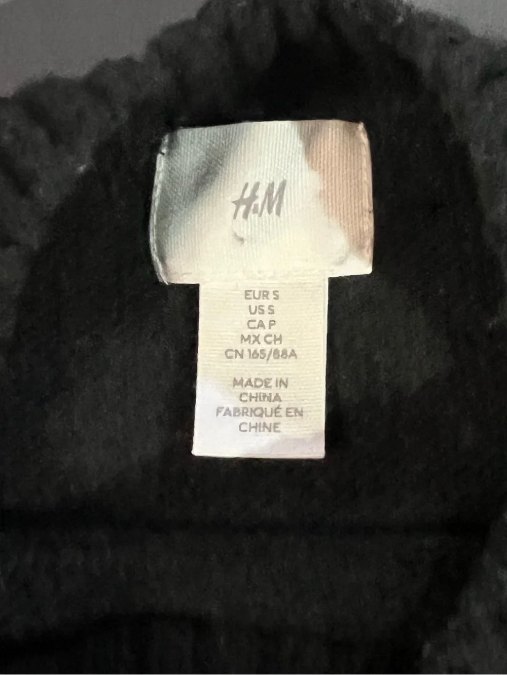 H&M Jacquard Fair Isle Sweater, Dark Grey/White, Sz S